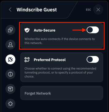 Auto Secure Toggle