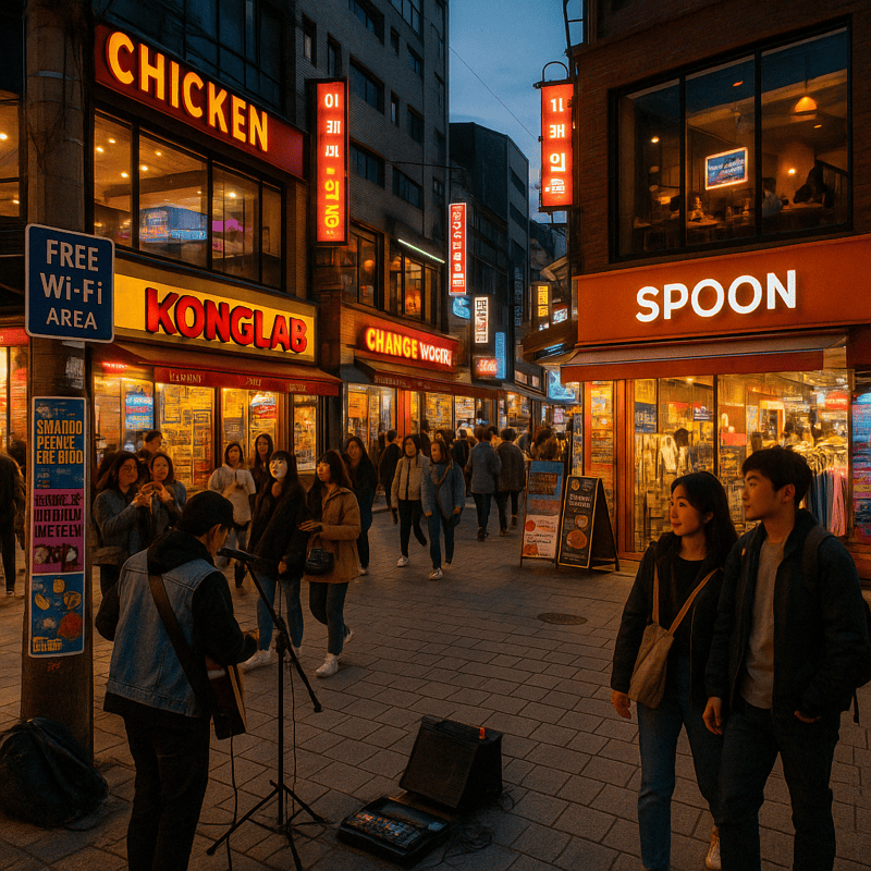Greife aus dem Ausland auf südkoreanische Dienste zu
