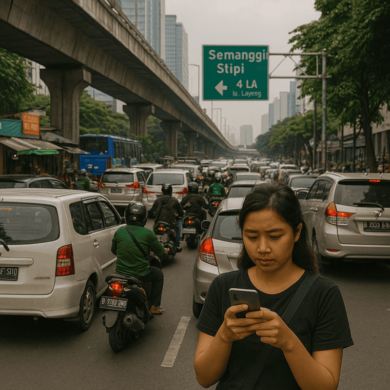 Greife aus dem Ausland auf indonesische Bankdienste zu