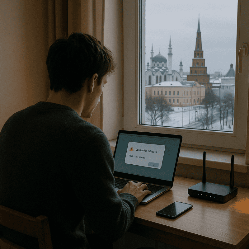 Greife auf in Moskau gehostete Dienste zu