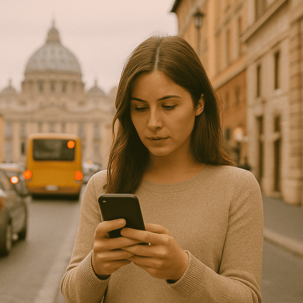 Greife aus dem Ausland auf italienische Bankdienste zu