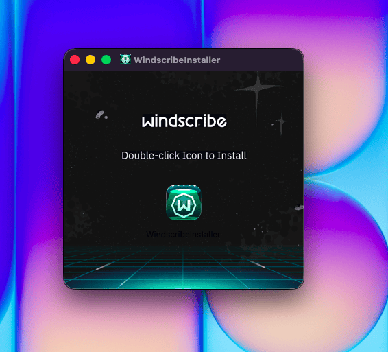 WindscribeInstaller-Fenster unter macOS